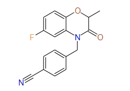 4-((6-Fluoro-2,3-dihydro-2-methyl-3-oxobenzo[b][1,4]oxazin-4-yl)methyl)benzonitrile, 97%