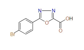 5-(4-Bromophenyl)-1,3,4-oxadiazole-2-carboxylic acid, 95%