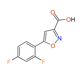 5-(2,4-Difluorophenyl)isoxazole-3-carboxylic acid, 97%