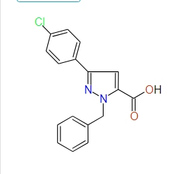 1-Benzyl-3-(4-chlorophenyl)-1H-pyrazole-5-carboxylic acid, 97%