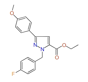 Ethyl 1-(4-fluorobenzyl)-3-(4-methoxyphenyl)-1H-pyrazole-5-carboxylate