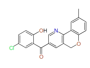 (5-Chloro-2-hydroxyphenyl)(9-methyl-5H-[1]benzopyrano[4,3-b]pyridin-3-yl)methanone