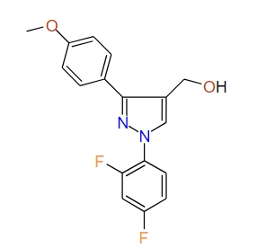 (1-(2,4-Difluorophenyl)-3-(4-methoxyphenyl)-1H-pyrazol-4-yl)methanol