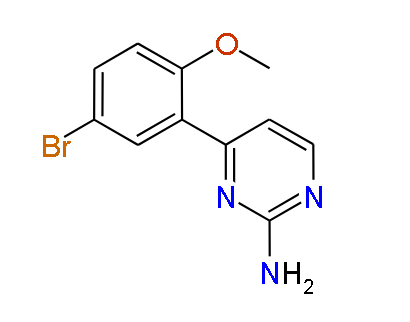 4-(5-Bromo-2-methoxyphenyl)pyrimidin-2-amine, 96%