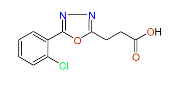 3-(5-(2-Chlorophenyl)-1,3,4-oxadiazol-2-yl)propanoic acid, 97%