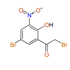 2-Bromo-1-(5-bromo-2-hydroxy-3-nitrophenyl)ethanone, 97%