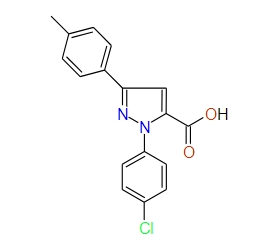 1-(4-Chlorophenyl)-3-p-tolyl-1H-pyrazole-5-carboxylic acid, 97%