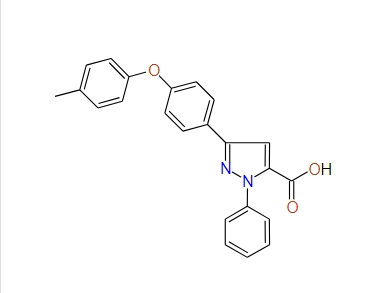 3-(4-(p-Tolyloxy)phenyl)-1-phenyl-1H-pyrazole-5-carboxylic acid, 97%