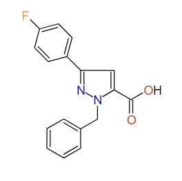 1-Benzyl-3-(4-fluorophenyl)-1H-pyrazole-5-carboxylic acid