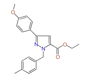 Ethyl 1-(4-methylbenzyl)-3-(4-methoxyphenyl)-1H-pyrazole-5-carboxylate