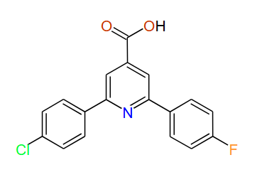 2-(4-Chlorophenyl)-6-(4-fluorophenyl)pyridine-4-carboxylic acid, 97%