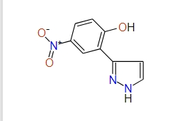 4-Nitro-2-(1H-pyrazol-3-yl)phenol, 97%
