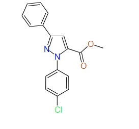1H-Pyrazole-5-carboxylic acid, 1-(4-chlorophenyl)-3-phenyl-, methyl ester, 97%