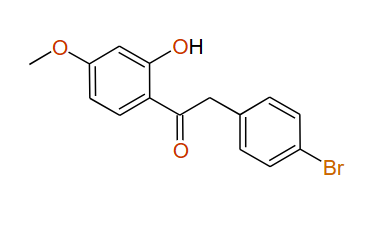 2-(4-Bromophenyl)-1-(2-hydroxy-4-methoxyphenyl)ethanone, 97%
