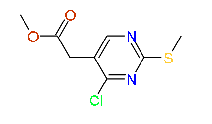 Methyl 4-chloro-2-(methylthio)-5-pyrimidineacetate