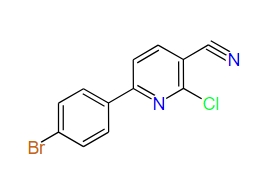 6-(4-Bromophenyl)-2-chloropyridine-3-carbonitrile