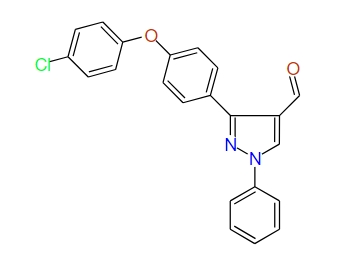 3-(4-(4-Chlorophenoxy)phenyl)-1-phenyl-1H-pyrazole-4-carbaldehyde