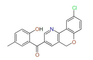 (9-Chloro-5H-[1]benzopyrano[4,3-b]pyridin-3-yl)(2-hydroxy-5-methylphenyl)methanone