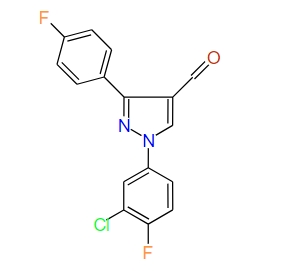 1-(3-Chloro-4-fluorophenyl)-3-(4-fluorophenyl)-1H-pyrazole-4-carbaldehyde