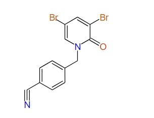 4-[(3,5-Dibromo-2-oxo-1(2H)-pyridinyl)methyl]-benzonitrile