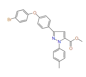 Methyl 3-(4-(4-bromophenoxy)phenyl)-1-p-tolyl-1H-pyrazole-5-carboxylate, 97%