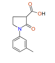 2-Oxo-1-m-tolylpyrrolidine-3-carboxylic acid, 97%