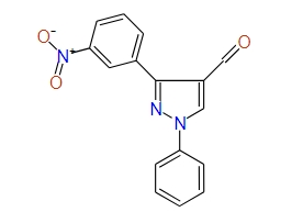 3-(3-Nitrophenyl)-1-phenyl-1H-pyrazole-4-carbaldehyde, 97%