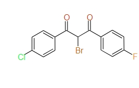 2-Bromo-1-(4-chlorophenyl)-3-(4-fluorophenyl)propane-1,3-dione, 97%