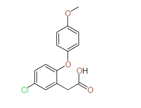 2-(2-(4-Methoxyphenoxy)-5-chlorophenyl)acetic acid, 97%