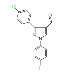 3-(4-Chlorophenyl)-1-(4-fluorophenyl)-1H-pyrazole-4-carbaldehyde, 97%