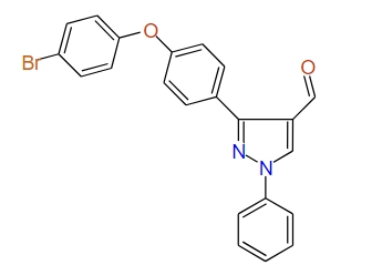 3-(4-(4-Bromophenoxy)phenyl)-1-phenyl-1H-pyrazole-4-carbaldehyde