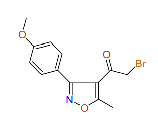 2-Bromo-1-(3-(4-methoxyphenyl)-5-methylisoxazol-4-yl)ethanone, 96%