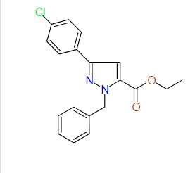 Ethyl 1-benzyl-3-(4-chlorophenyl)-1H-pyrazole-5-carboxylate, 97%