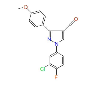 1-(3-Chloro-4-fluorophenyl)-3-(4-methoxyphenyl)-1H-pyrazole-4-carbaldehyde