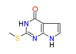 2-(Methylthio)-3H-pyrrolo[2,3-d]pyrimidin-4(7H)-one, 97%