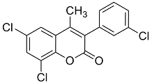 3(3’-chlorophenyl)-6,8-dichloro-4-methylcoumarin