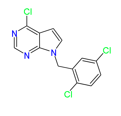 7-(2,5-Dichlorobenzyl)-4-chloro-7H-pyrrolo[2,3-d]pyrimidine, 97%