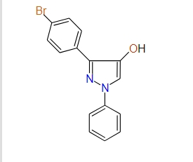 3-(4-Bromophenyl)-1-phenyl-1H-pyrazol-4-ol, 97%