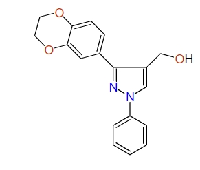 (3-(2,3-Dihydrobenzo[b][1,4]dioxin-7-yl)-1-phenyl-1H-pyrazol-4-yl)methanol, 97%