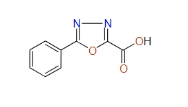 5-Phenyl-1,3,4-oxadiazole-2-carboxylic acid, 97%