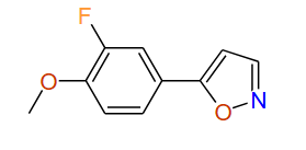5-​(3-​fluoro-​4-​methoxyphenyl)​-Isoxazole