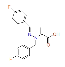 1-(4-Fluorobenzyl)-3-(4-fluorophenyl)-1H-pyrazole-5-carboxylic acid