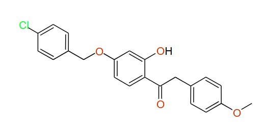 1-(4-(4-Chlorobenzyloxy)-2-hydroxyphenyl)-2-(4-methoxyphenyl)ethanone, 97%