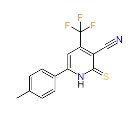 4-(Trifluoromethyl)-1,2-dihydro-2-thioxo-6-p-tolylpyridine-3-carbonitrile