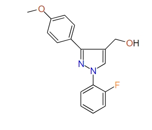 (1-(2-Fluorophenyl)-3-(4-methoxyphenyl)-1H-pyrazol-4-yl)methanol, 97%