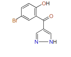 (5-Bromo-2-hydroxyphenyl)(1H-pyrazol-4-yl)methanone, 96%