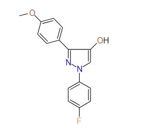1-(4-Fluorophenyl)-3-(4-methoxyphenyl)-1H-pyrazol-4-ol, 97%