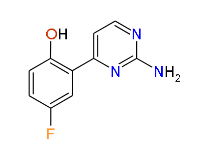 2-(2-Aminopyrimidin-4-yl)-4-fluorophenol, 97%