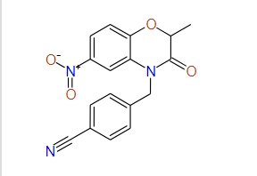 4-((2,3-Dihydro-2-methyl-6-nitro-3-oxobenzo[b][1,4]oxazin-4-yl)methyl)benzonitrile, 97%