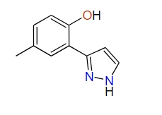 4-Methyl-2-(1H-pyrazol-3-yl)phenol, 97%